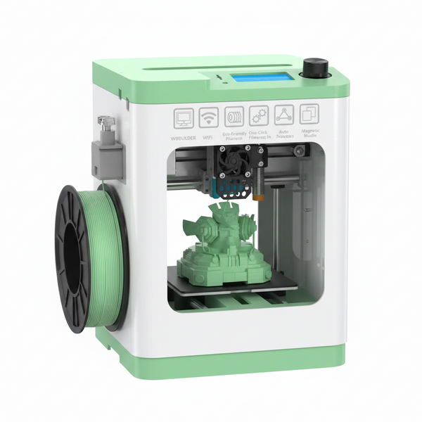 Wi-Fi Cloud Printing 3D Printer, Fully Assembled and Mini 3D Printer for Beginners and Kids with Auto Leveling