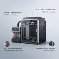Official Creality K2 Pro Combo 3D Printer, Multicolor 3D Printers with CFS, 600Mm/S Printing Speed 300℃ Direct Drive Extruder Chamber Heating Dual AI Cameras, Printing Size 11.81X11.81X11.81 Inch — infographic