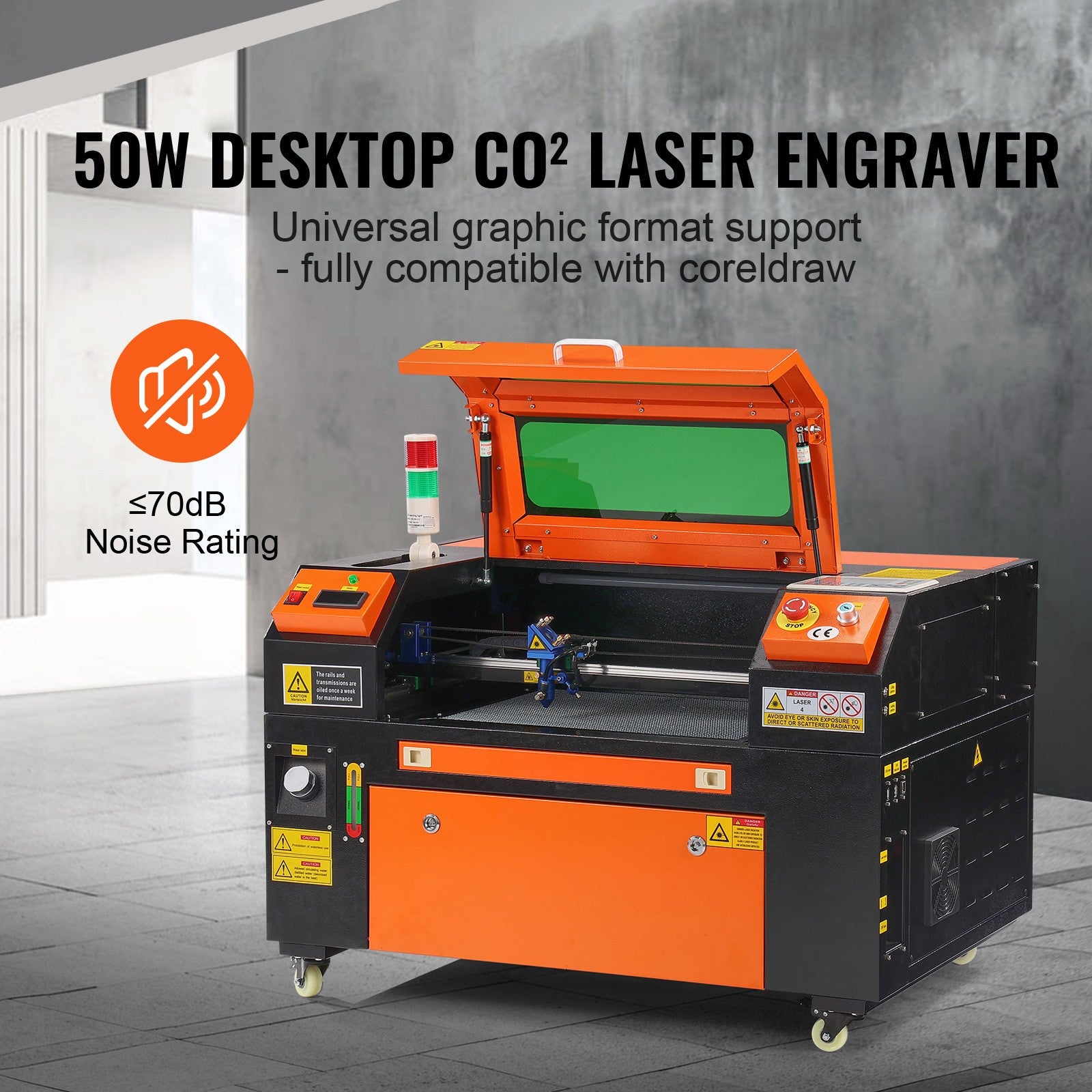 Uimoso 50W CO2 Laser Engraver and Cutter, 12 X 20 In, 19.7 IPS Speed Machine